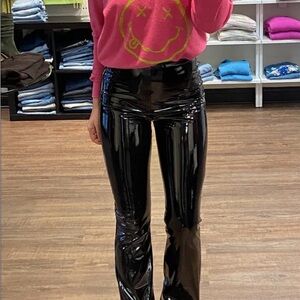 Commando Shiny Black Flare Pants